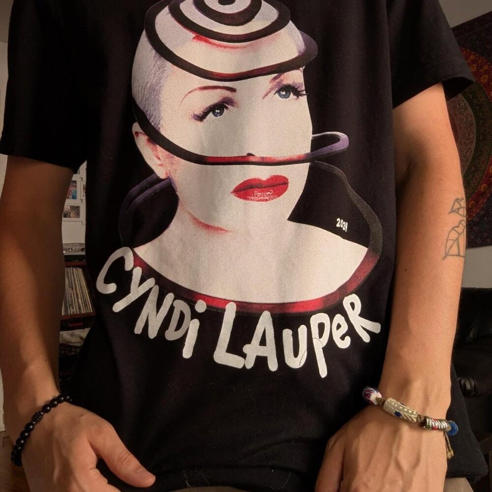 Cyndi Lauper Girls Just Wanna Have Fun Farewell Tour Shirt 2024 LARGE